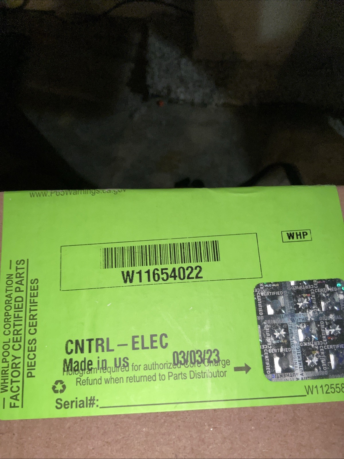 1 OEM Whirlpool Washer Control Board W11654022 gallery