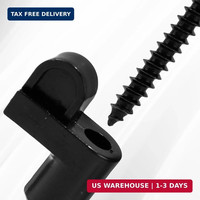 24pcs 3/8 Inch Nylon Window Screen Clips with Screws, Diecast Door Glass Secure gallery