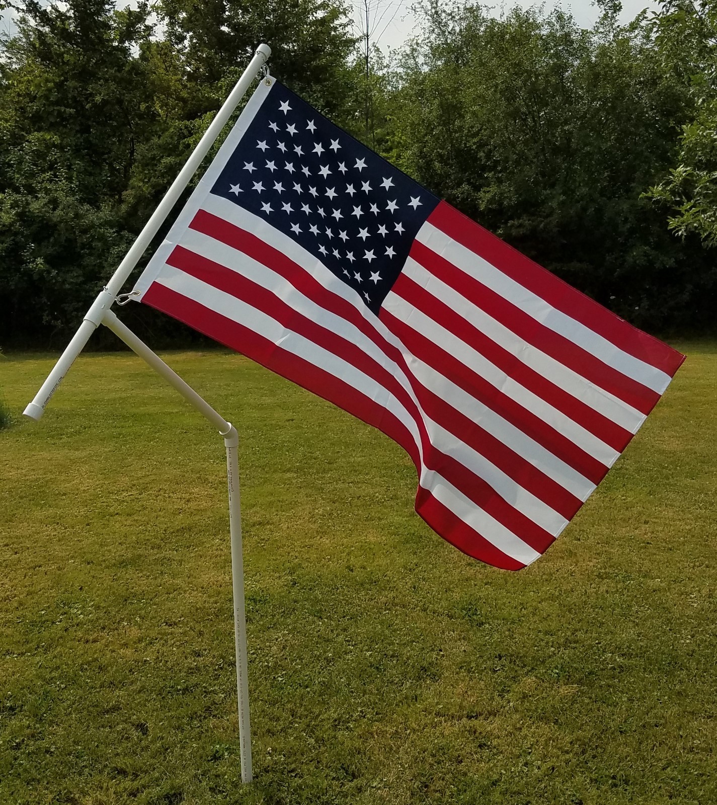 Rotating 1" PVC Flag Pole-NF-Camping, RVing, Tailgating gallery