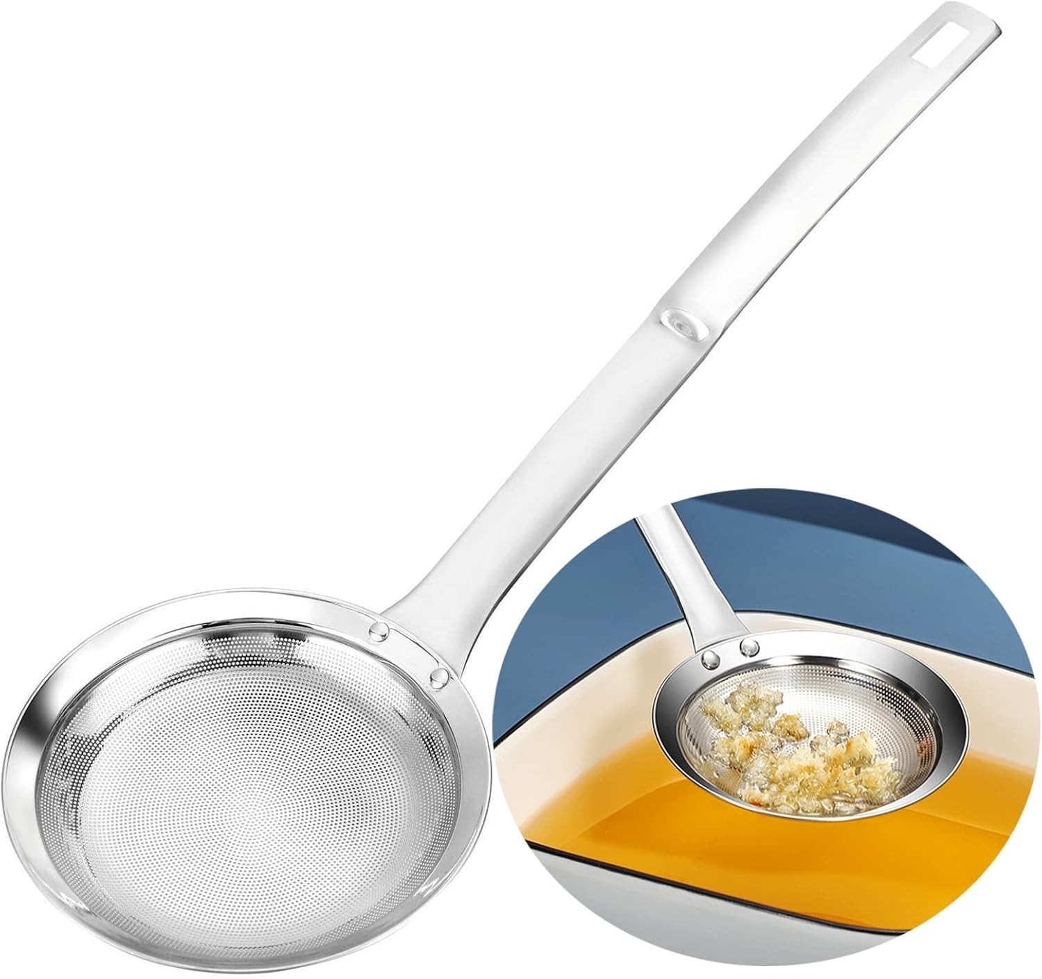 Stainless Steel Fat Skimmer Spoon – Ultra-Fine Mesh Filter Scoop for Kitchen gallery