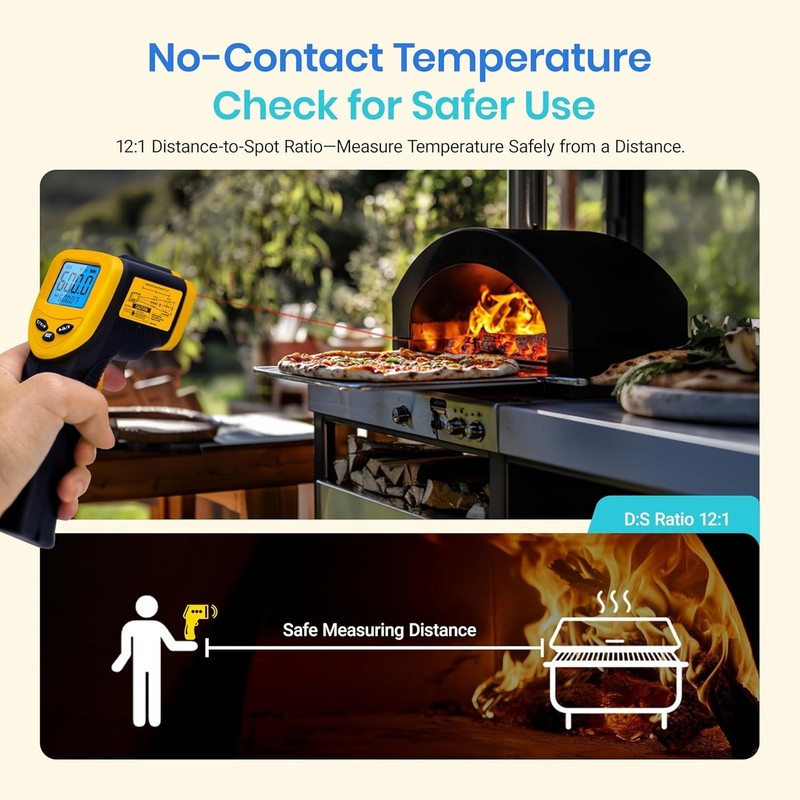 Infrared Thermometer Laser Temperature Gun 774, Meat Food Candy Oven Thermome... gallery