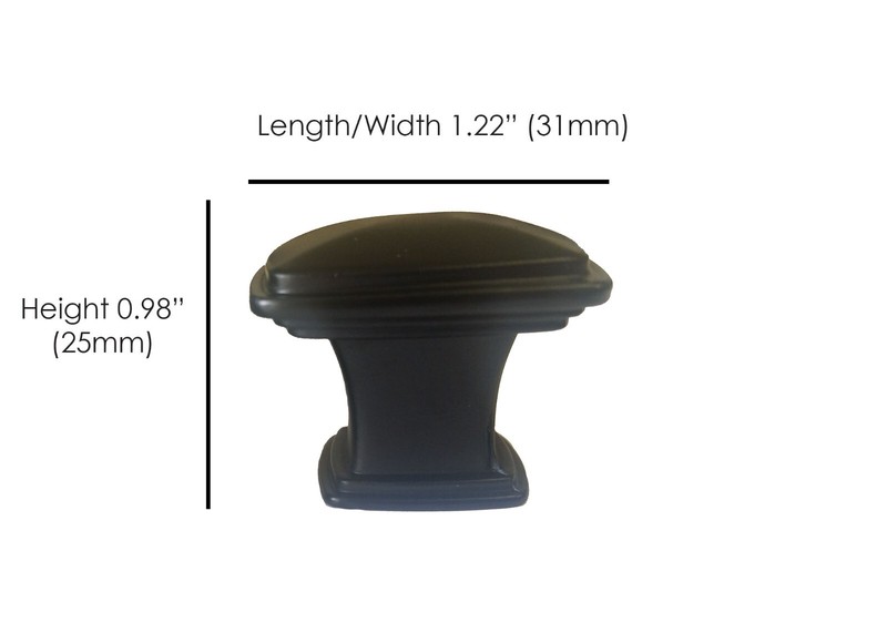 Cabinet Knobs Matte Black Square Modern Transitional Kitchen Drawer Pulls gallery