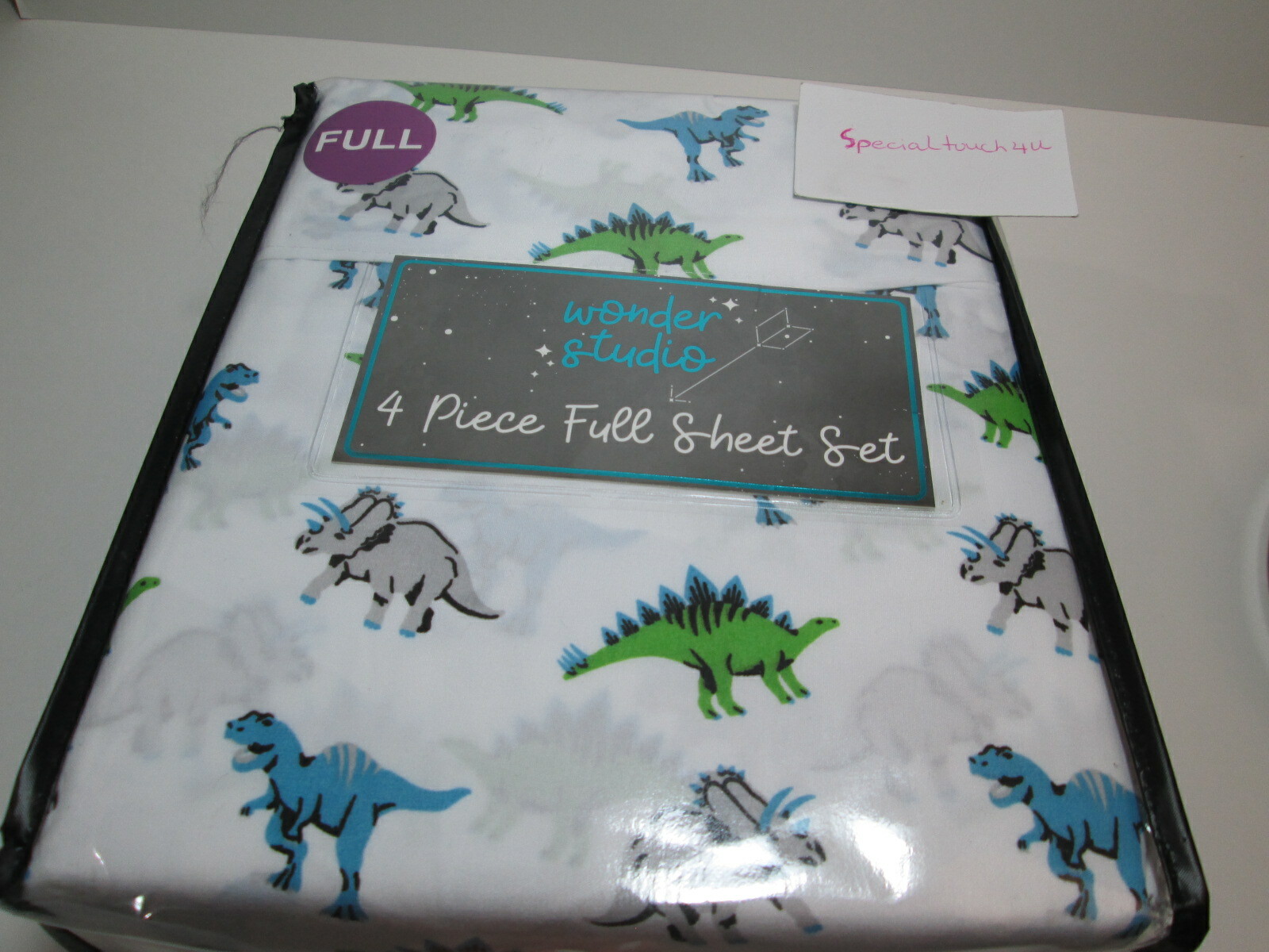 New Wonder Studio Full Sheet Set DINOSAURS ~ Blue, Green, Gray, Black NIP gallery