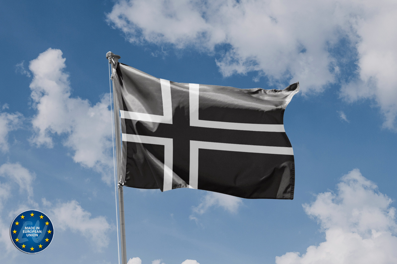 Norway Black Flag Unique Design, 3x5 Ft / 90x150 cm size, EU Made gallery