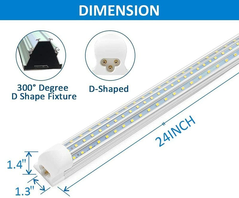 T8 8FT LED Shop Light Fixture 2FT 4FT LED Tube Light 28W 60W 120W 6500K LED Bulb gallery