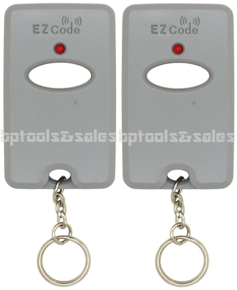 (2) 10 DIGIT PINS EZ CODE MINI REMOTE CONTROL GARAGE DOOR GATE OPENER TRANSMITER