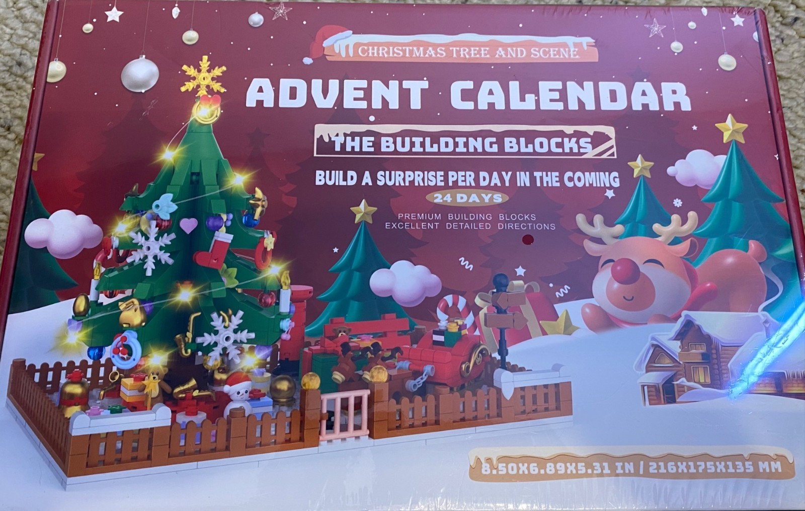 NEW Christmas Tree Building Blocks Advent Calendar 828 PIECES Activity Holiday gallery