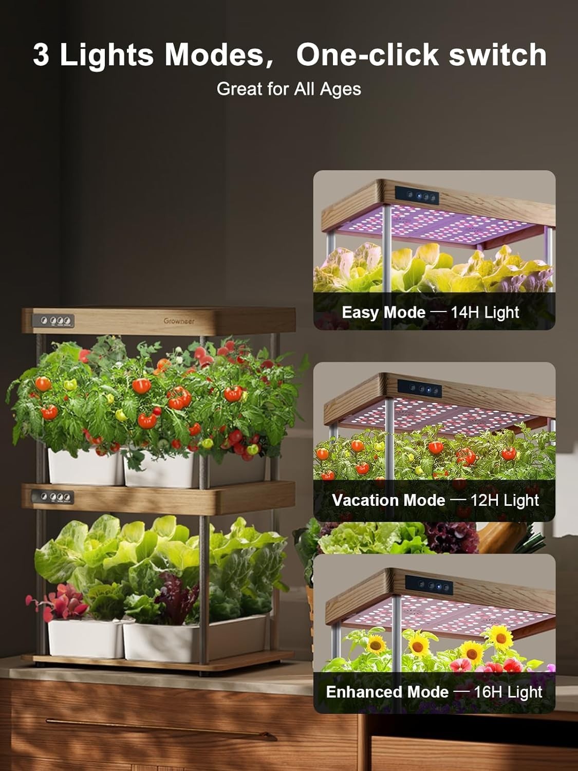 Hydroeasy1.0 Hydroponics Growing System Kit Beginner-Friendly Indoor Garden for gallery