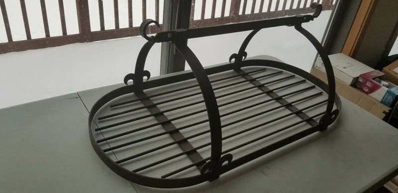 Pot & Accessory Rack Rustic Traditional Oval Ceiling Unique Quality Heavy Duty gallery