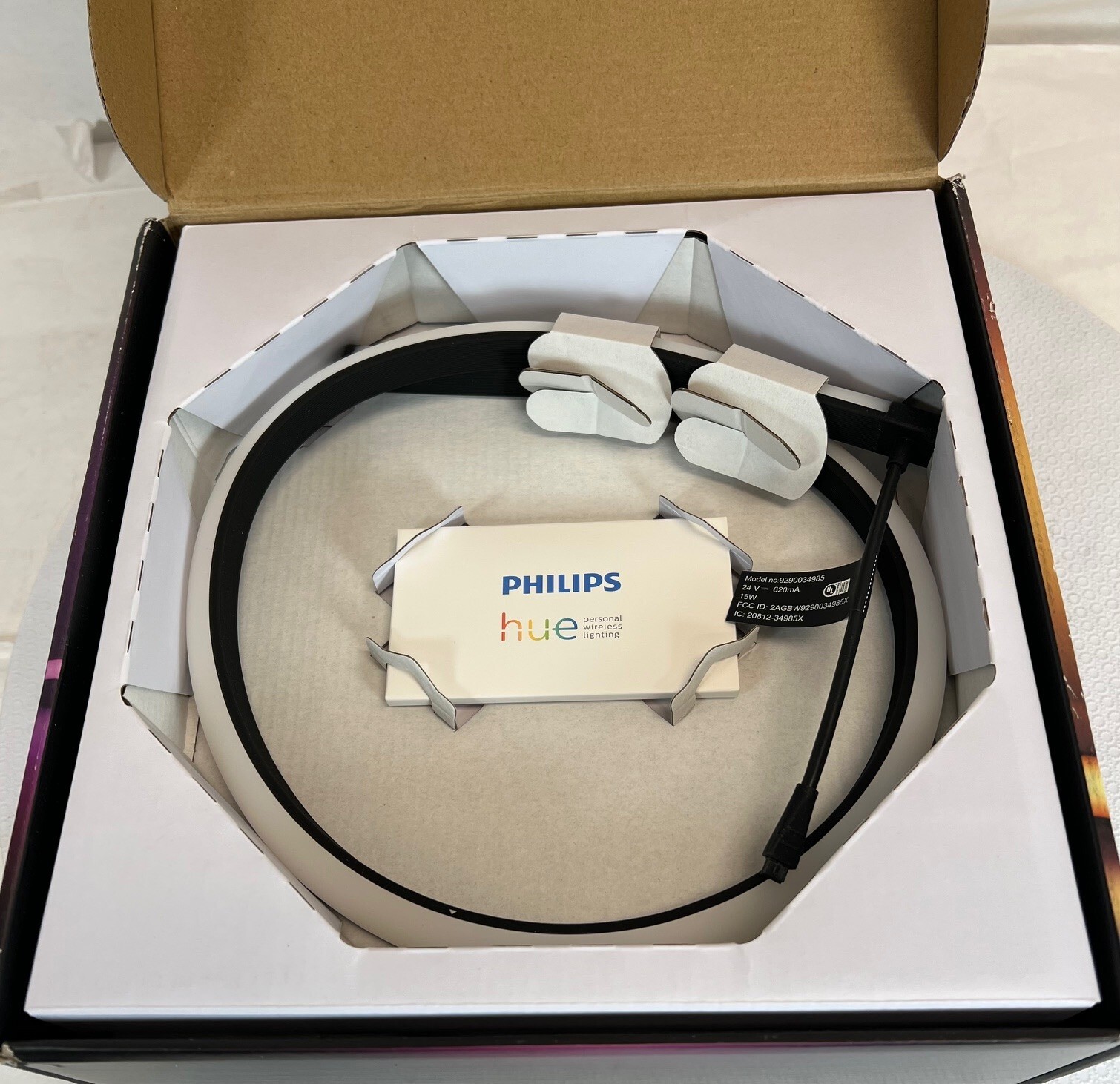 Philips - Hue Play Gradient Lightstrip for 24" to 27" Monitors - Black -FREE S/H gallery