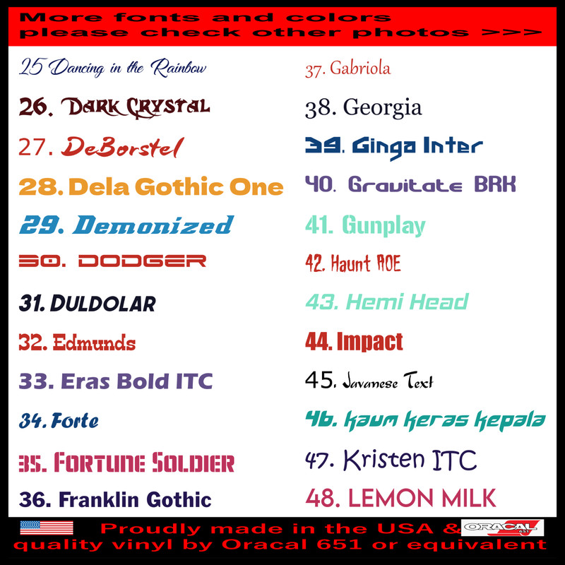 Custom Personalized ANY TEXT NAME Social Media Vinyl Decal Die Cut Sticker gallery