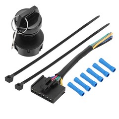 M MATI Ignition Key Switch 4 Position 6 Pin & Harness Kit for Polaris Black