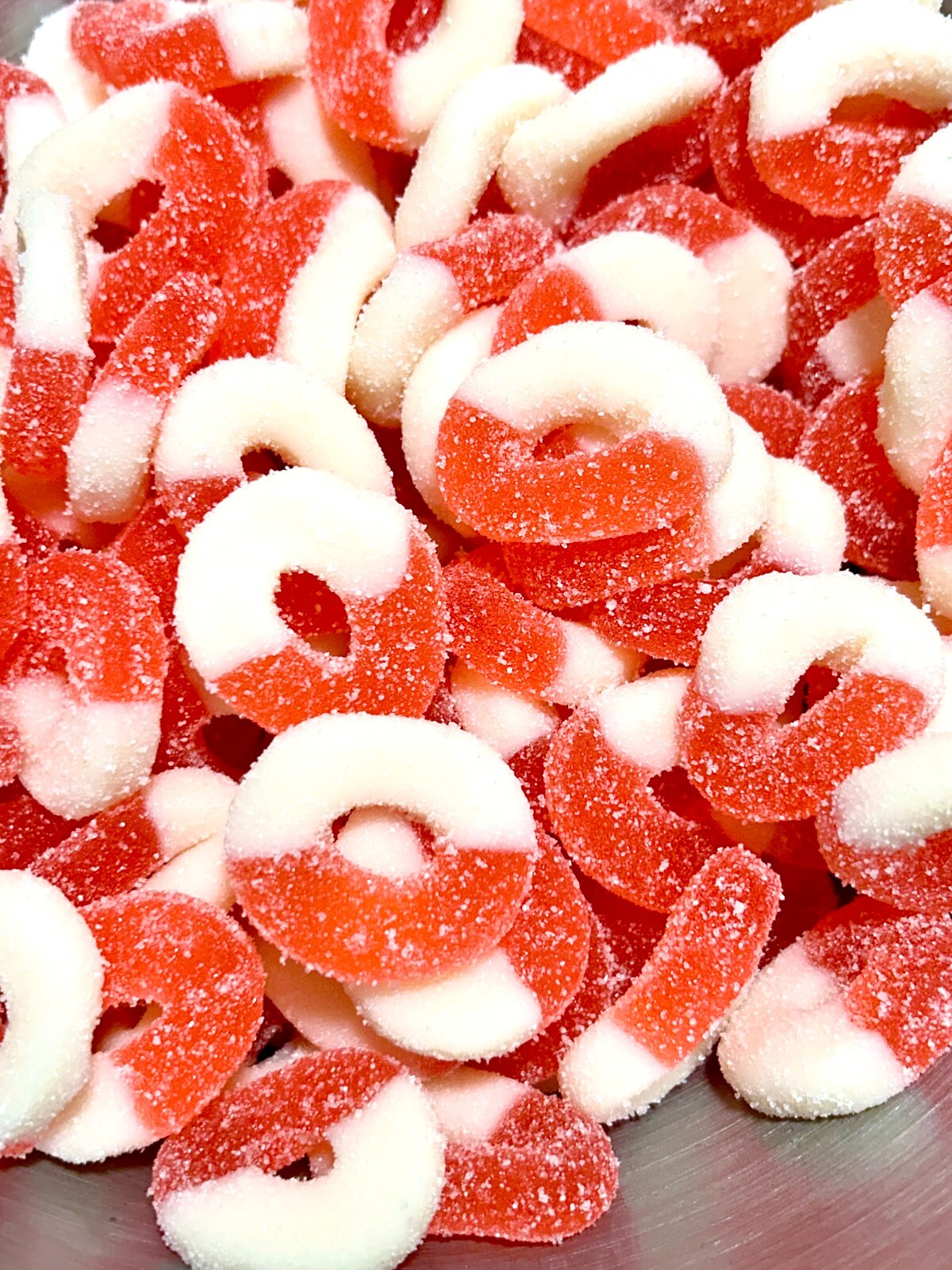 Watermelon Gummy Ring Candy 8oz 1LB 2LB 3LB 4LB 4.5LB Bag Fresh Watermelon Candy gallery
