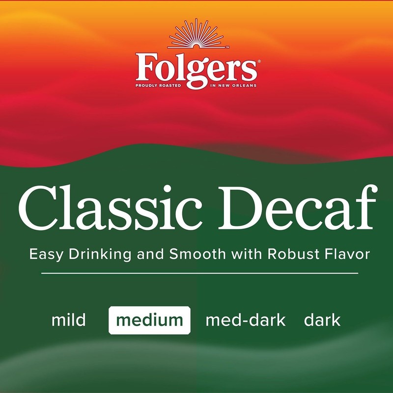 Folgers Decaffeinated Classic Medium Roast Ground Coffee - 28.8 oz gallery