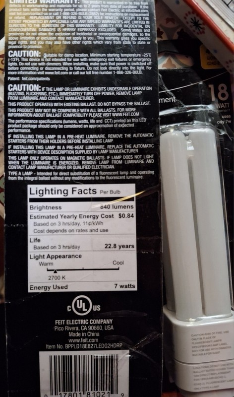 Feit Electric 18 Watt Direct Replacement Plug & Play Type A gallery