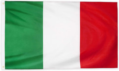 DANF Italy Flag 3X5 Ft Thick Polyester, Fade Resistant, Brass Grommets, Canvas H