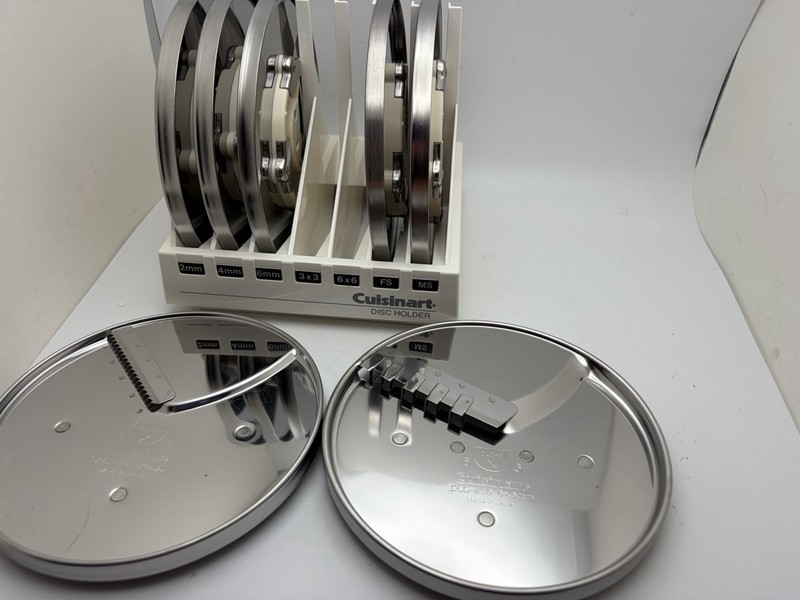Cuisinart DLC 7 8 10 Food Processor Disc Blade Set of 7 Blades New Japan gallery