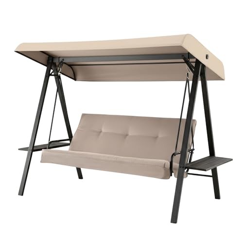 Durable 350 Replacement Canopy Top Compatible with Red Shed Swing Model Beige gallery