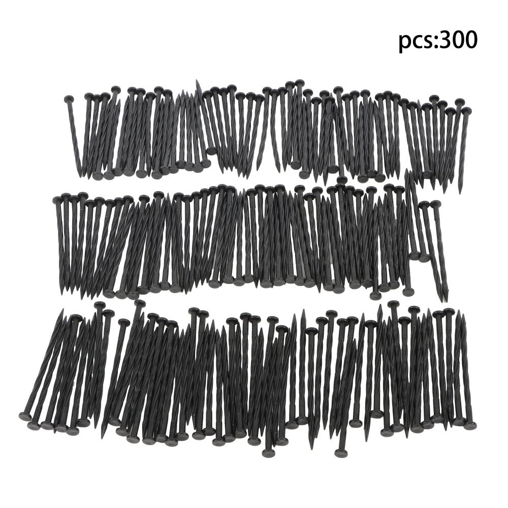 300 Pcs Plastic Spikes 8 Inch Landscape Edging Anchoring Garden Stakes Lawn Yard gallery