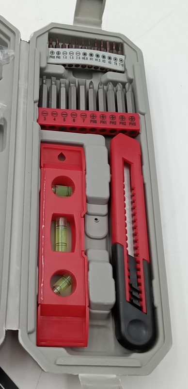 Hi-Spec Drill Set 58Pc Red Tool Set 8V USB Electric Drill Driver DT30336 gallery
