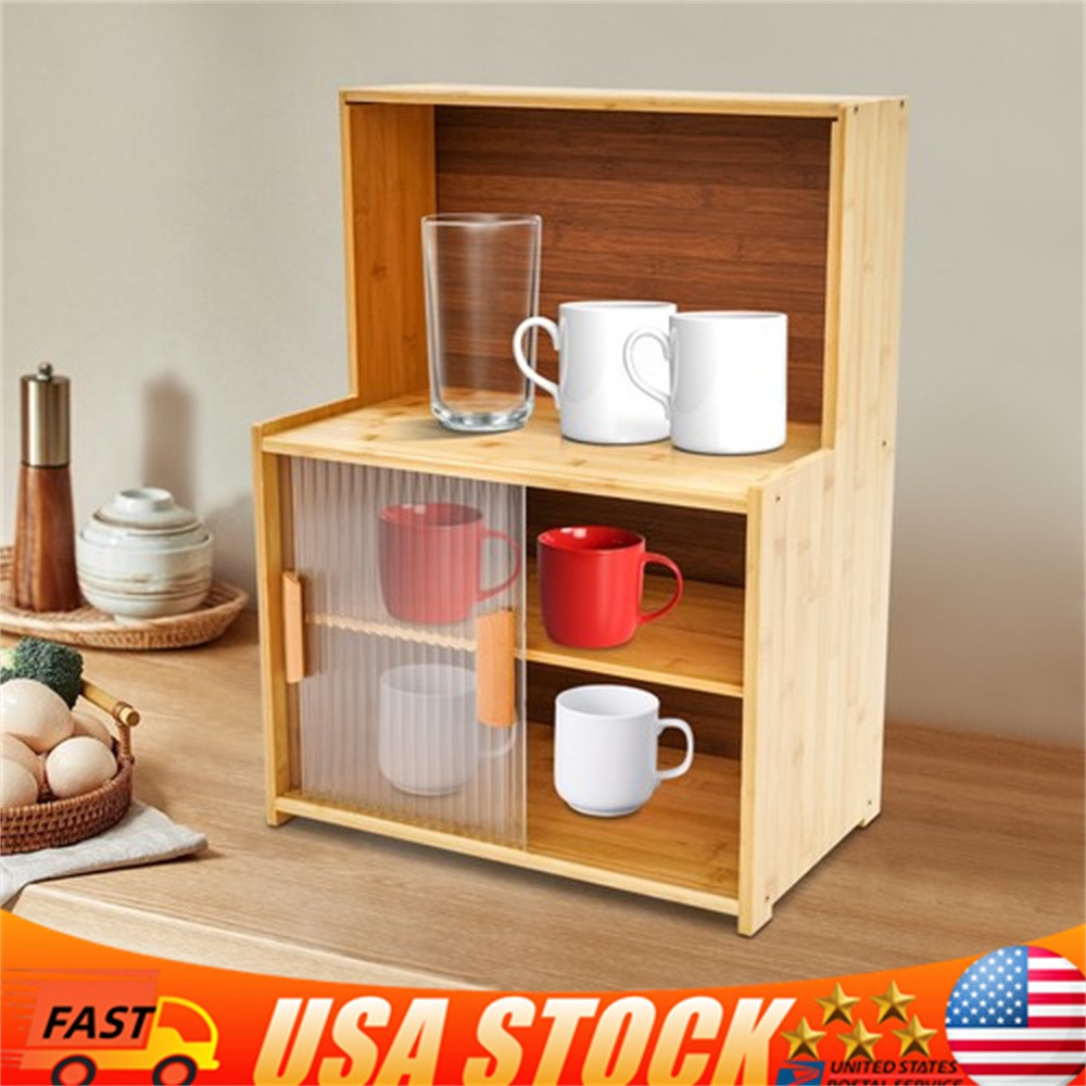 Kitchen Pantry Storage Cabinet Small Countertop Storage Sideboard Cupboard gallery