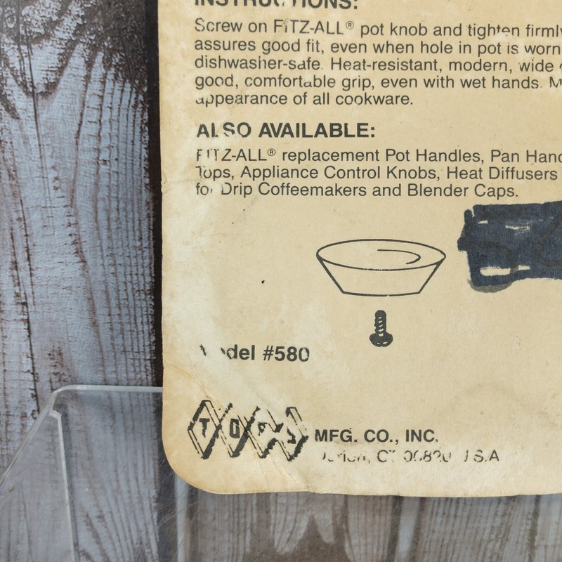 Fitz-All Fitz-All Plastic Replacement Pot Knob #580 Black gallery