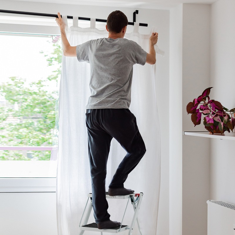 2-Step Ladder Lightweight Folding Step Stool Heavy Duty Metal Stepladder Kitchen gallery