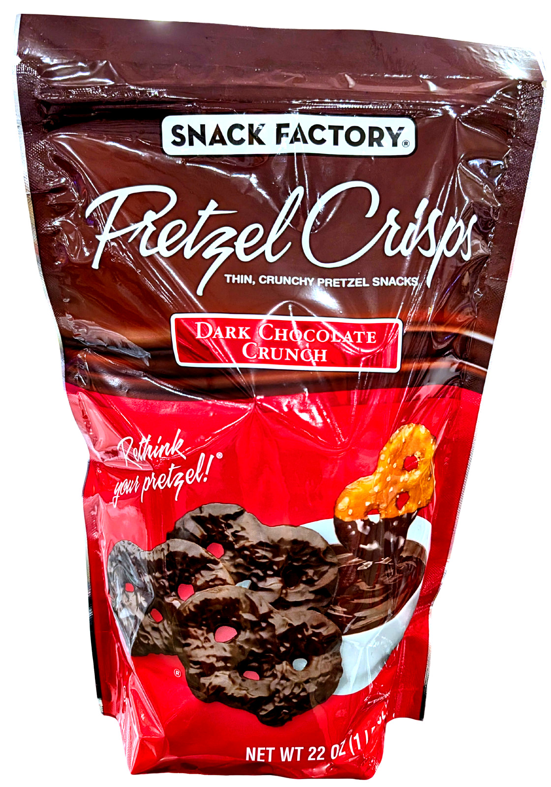 Snack Factory Dark Chocolate Crunch Pretzel Crisps 20 Oz EXP 04/2026 gallery