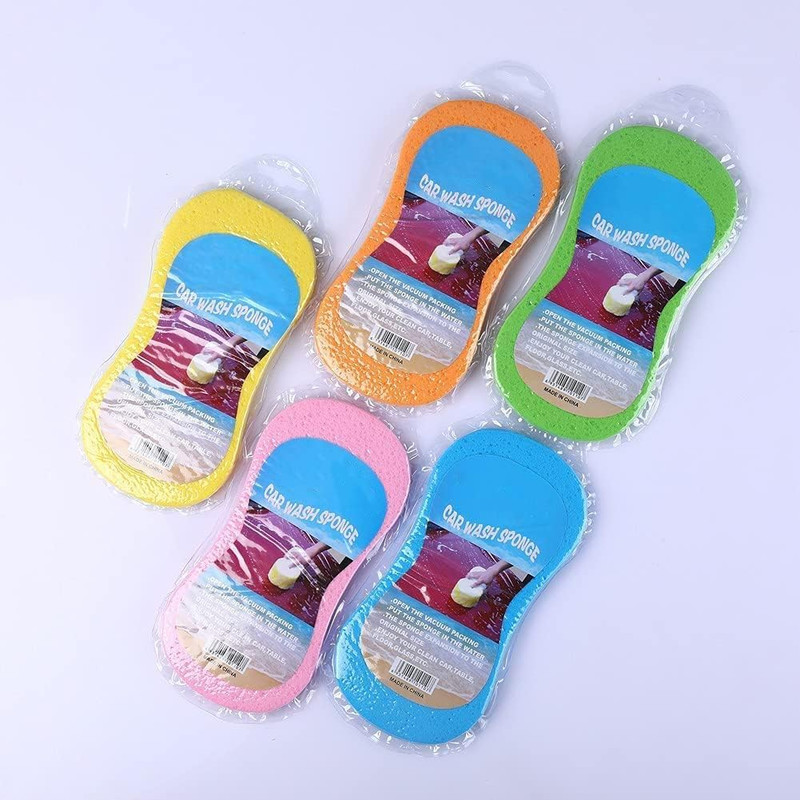 Car Wash Sponge, 3 Pack Extra Thick Large Colorful Cleaning Sponge Multi-Purpose gallery