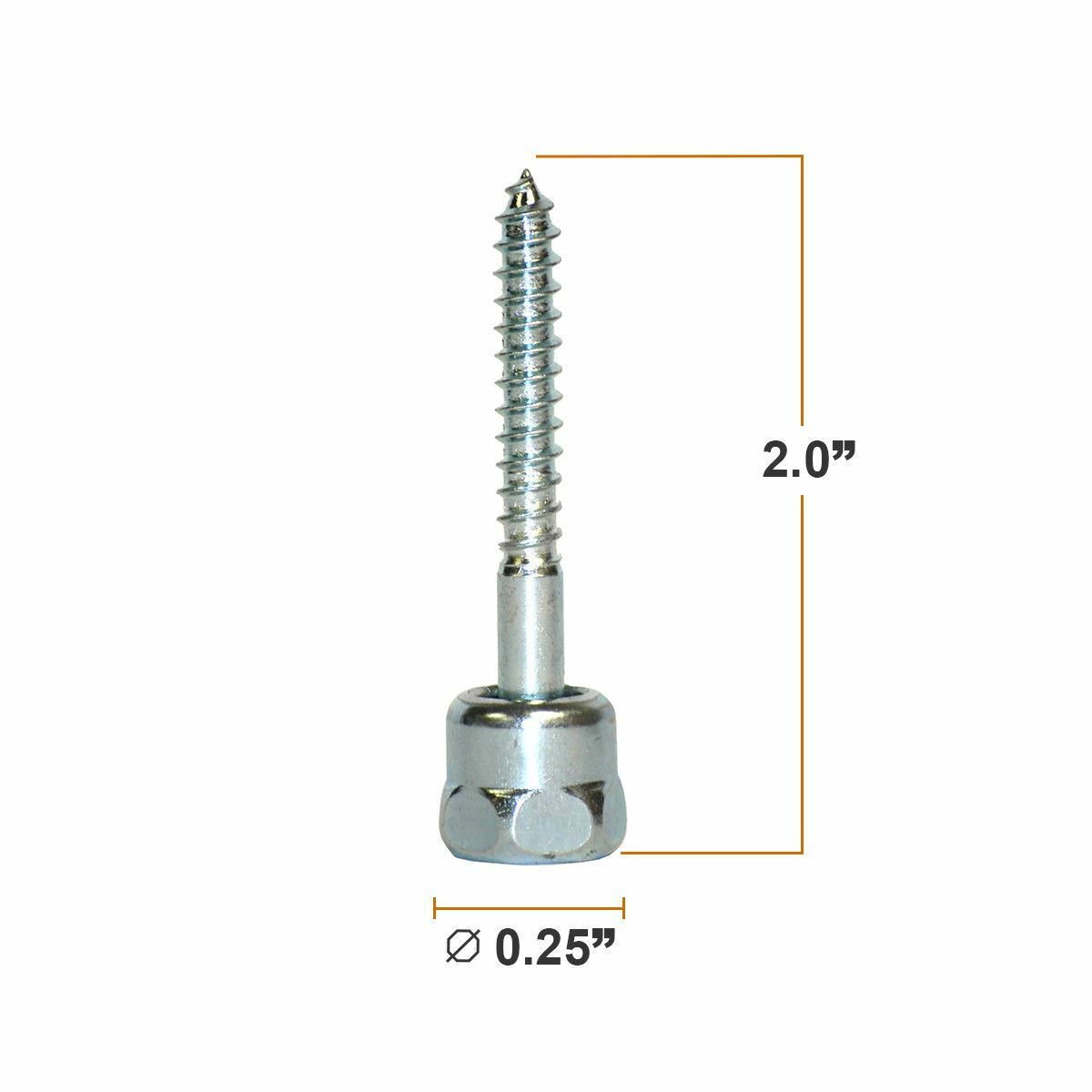 Sammys GST 200 1/4 Inch Vertical Thread Rod 1/4 x 2 Inch Screw Steel (25 Piece) gallery