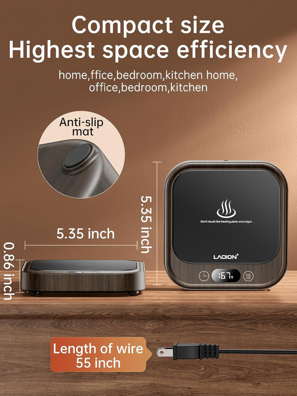 Mug Warmer - 40W Coffee Cup Warmer for Desk with Auto Shut Off, Smart Electric C gallery