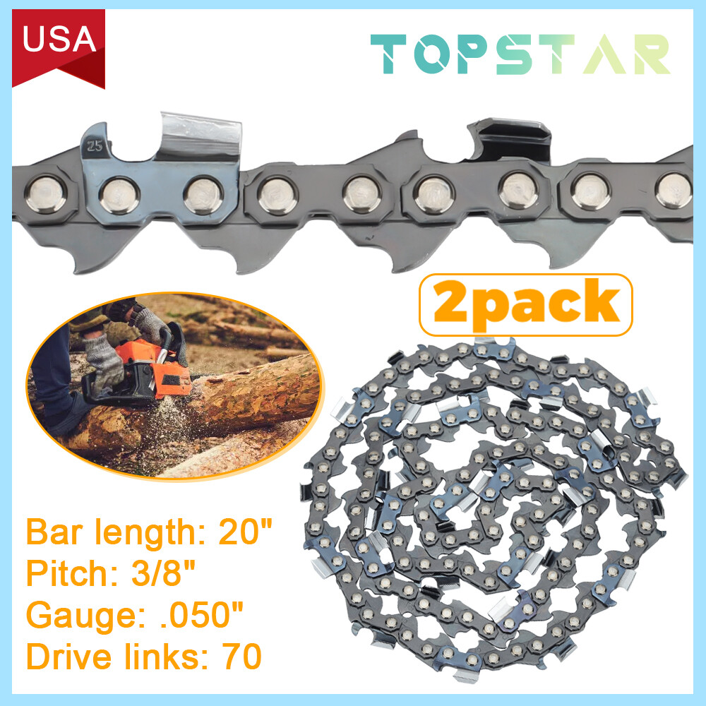 2X 20" Full Chisel Saw Chain for Echo CS590 Timberwolf Chainsaws gallery