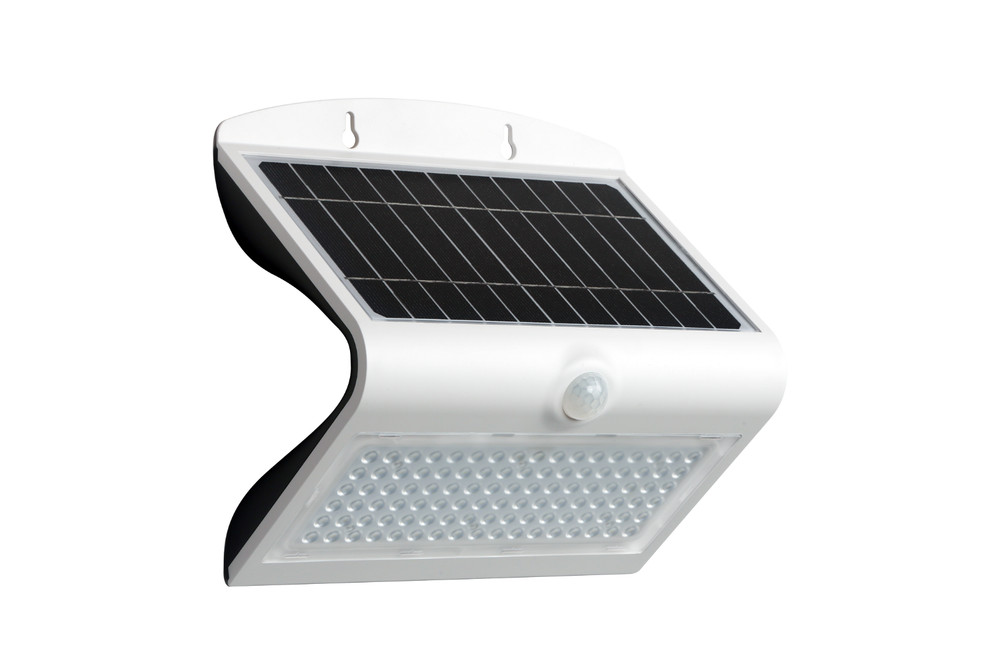 LED Solar Wall Light with Sensor 1000lm replace 30-50watt HID 5000K