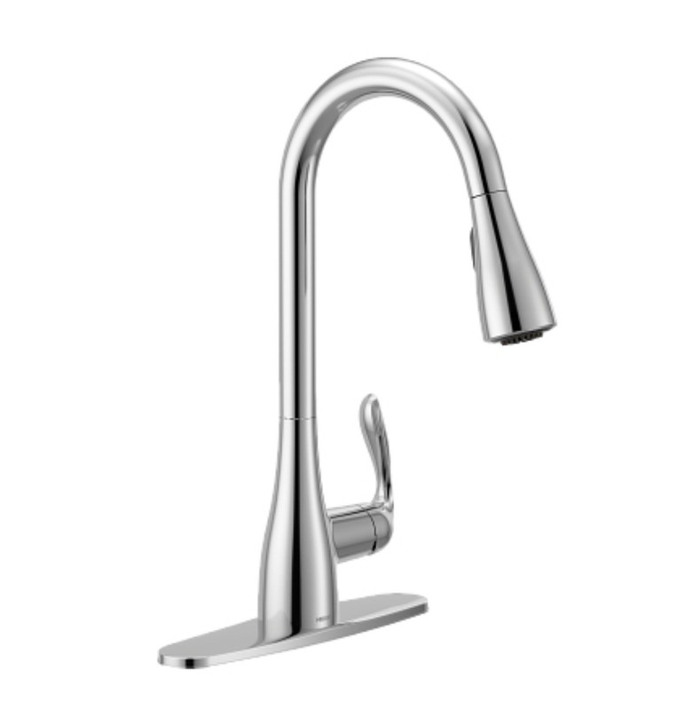 Moen Georgene High Arc Pulldown Kitchen Faucet Chrome 87912 Missing Hose Weight gallery
