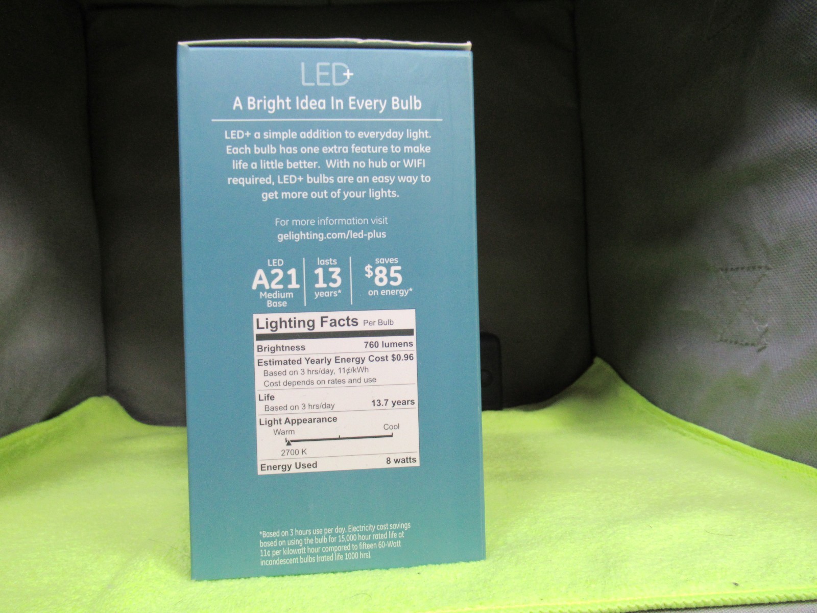 GE LED+ Battery Backup A21 Light Bulb Soft White 760 Lumens, 60W E26 Medium Base gallery