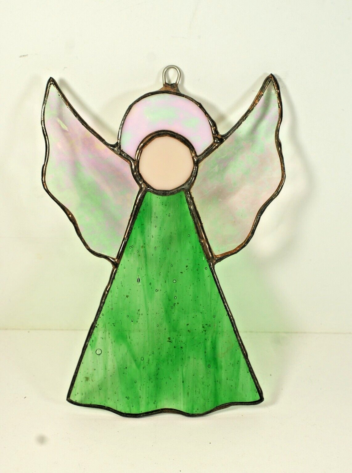 SG35 - Handcrafted Stained Glass Suncatcher, Small Angel, 5.5 X 4 in gallery