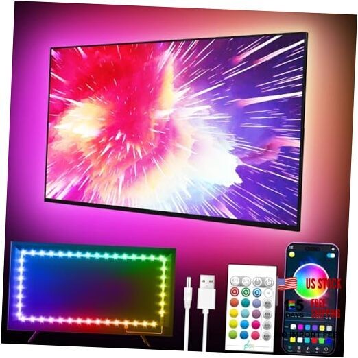 LED Lights for TV, 18FT TV LED Backlight, for 40-75 Inch 18FT for 50"-80"TV gallery