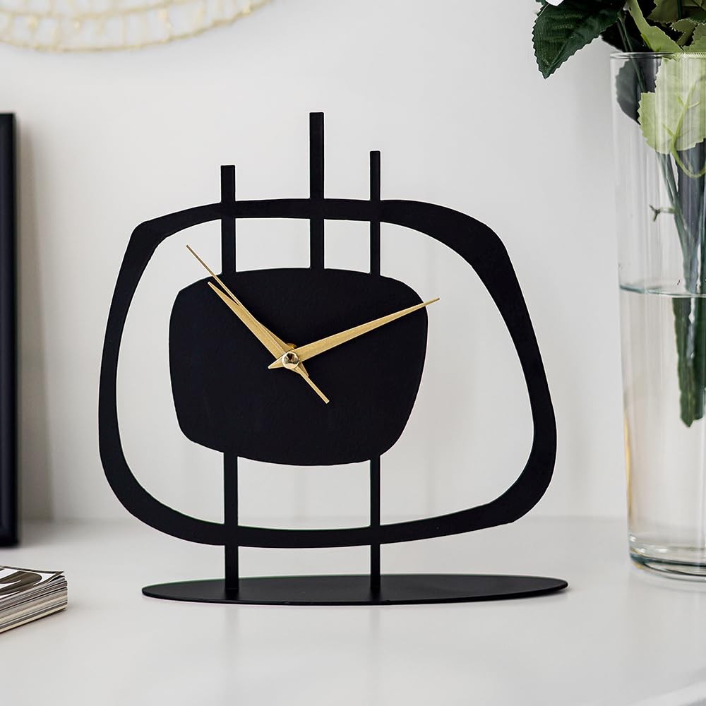 Table Clock for Living Room Office, Bedside, Kitchen | Silent Running Night S... gallery