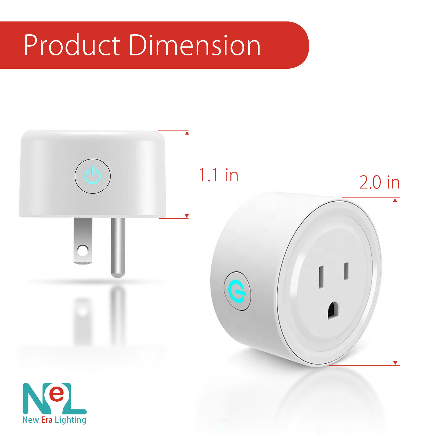 NEW ERA Smart mini WiFi Plug outlet works with Google Home Echo Alexa Remote gallery