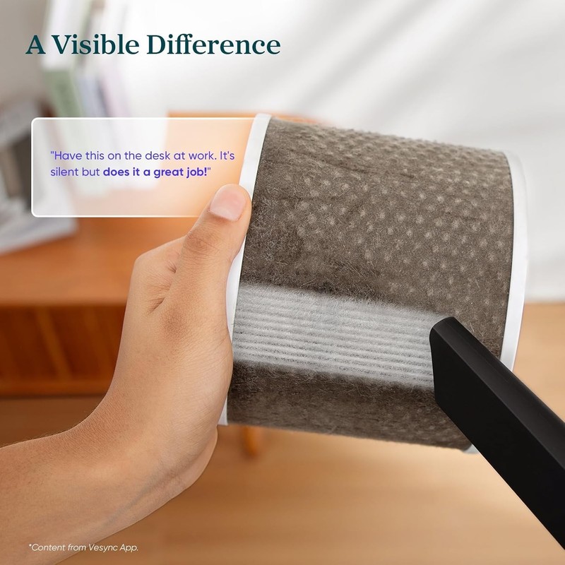 LEVOIT Air Purifiers for Bedroom Home Dorm, AHAM Verified, 3-in-1 Filter Cleaner gallery