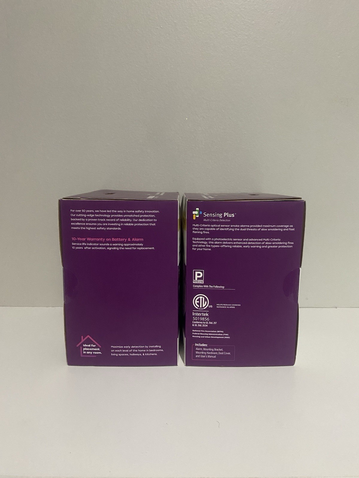 2x UNIVERSAL Combination Smoke & Carbon Monoxide Detector With Voice Alarm gallery