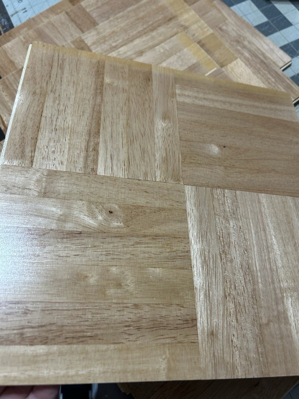 OakTree "Sun Exposure" Hevea Parquet Tile Flooring (10 Tiles/Package) CHESTNUT gallery