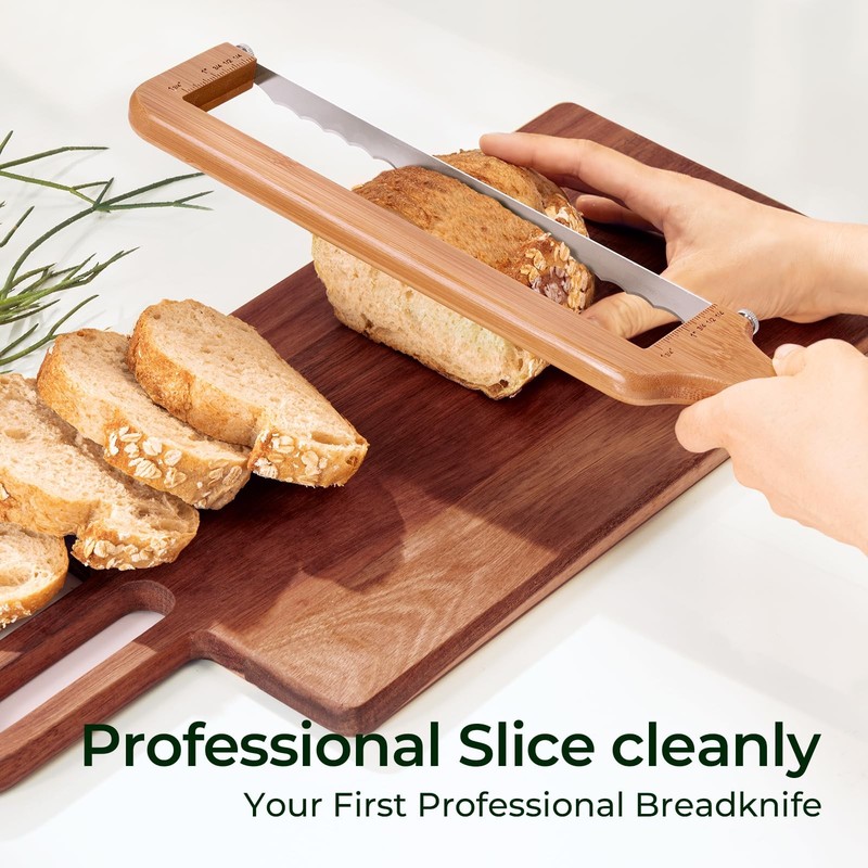 Sourdough Bread – Extra Large Bread Slicer for Homemade Bread with Thickness ... gallery