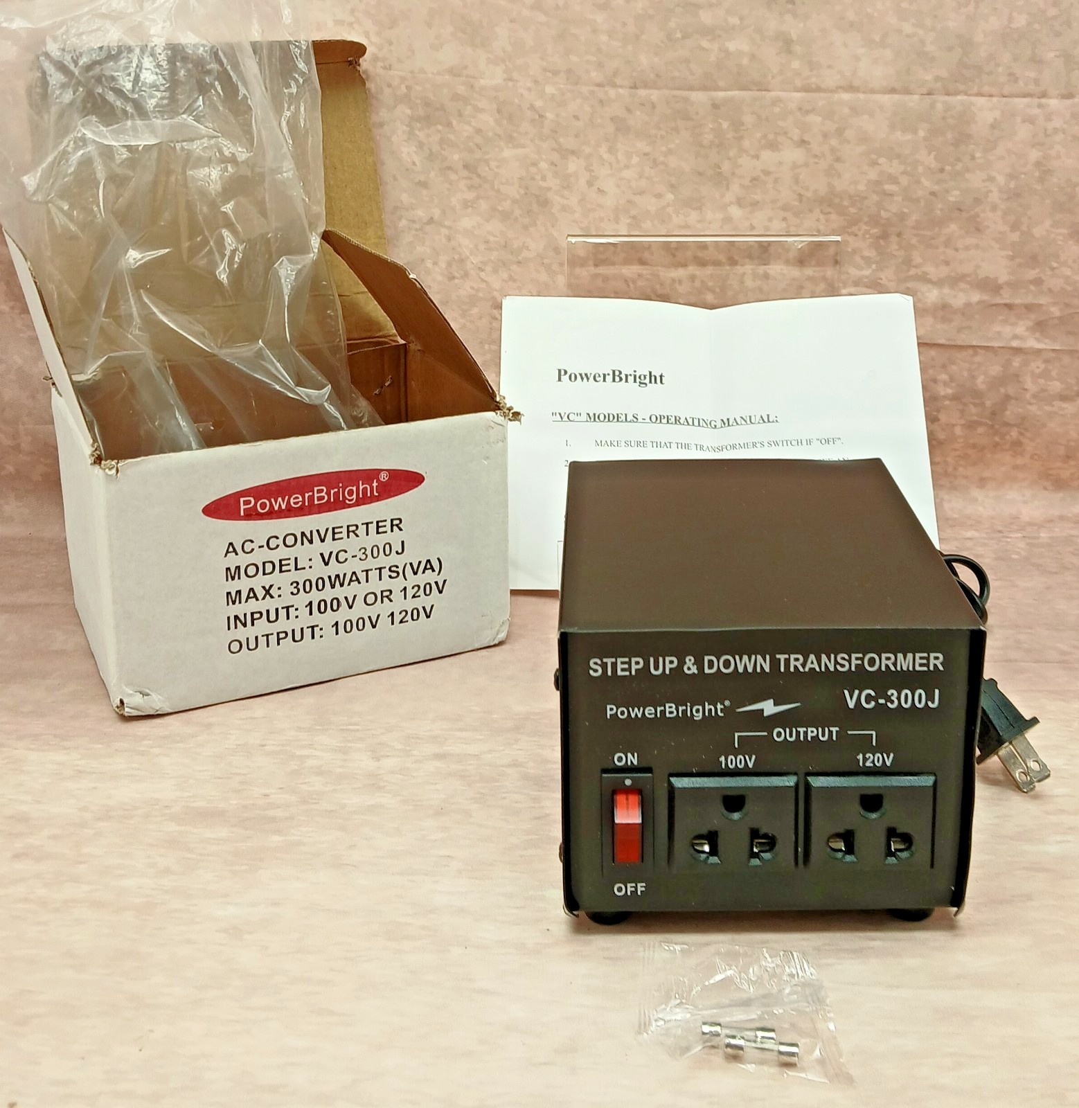 PowerBright VC-300J 300W Step Up/Down Transformer 100V/120V Voltage Converter gallery