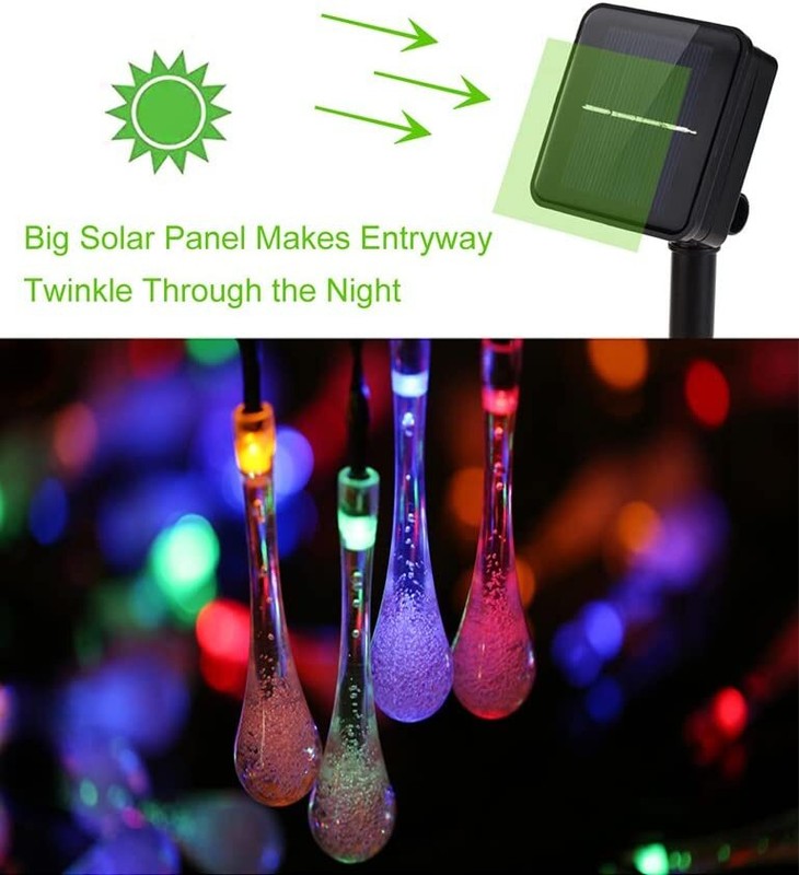 30 LED Solar Outdoor String Lights Solar Christmas Fairy Lights Garden Decor gallery