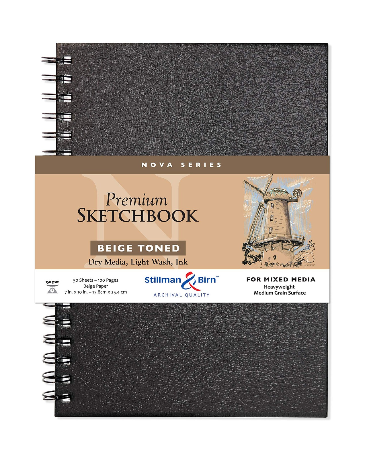 Stillman & Birn Nova Series - Wirebound Sketchbook - Portrait 7 x 10 - 150gsm gallery
