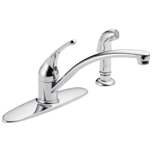 Delta Foundations Kitchen Faucet w/ Spray Chrome-Certified Refurbished gallery
