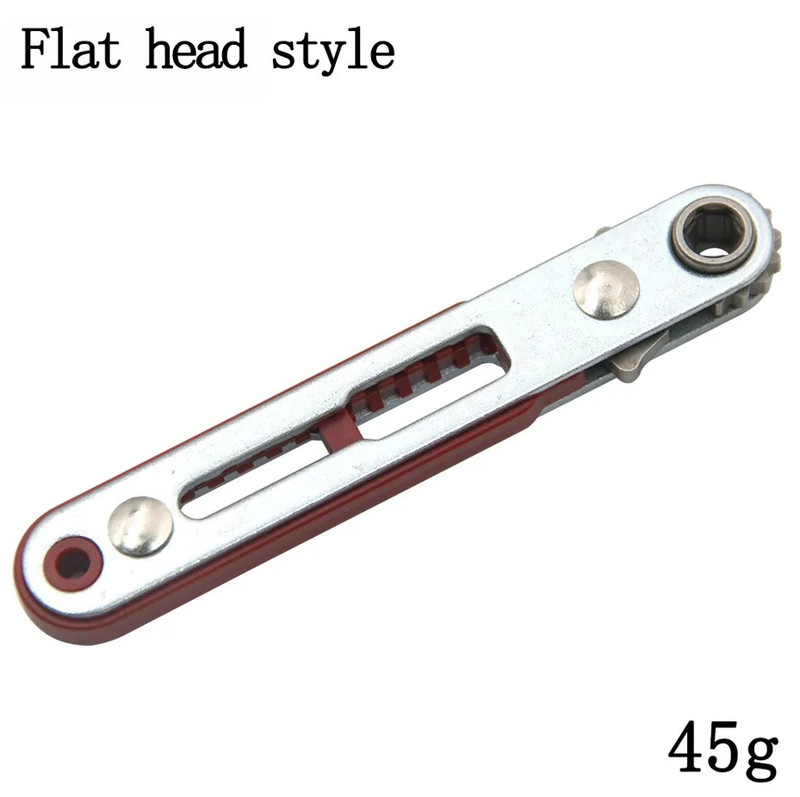 1 pc Mini Ratchet Screwdriver Bidirectional Elbow Wrench Flat Slotted Tool gallery