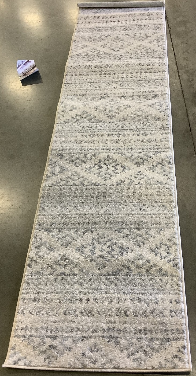 IVORY / GREY 2'-0" x 8'-0" Back Stain Rug, Reduced Price 1172671512 TUL272A-28 gallery