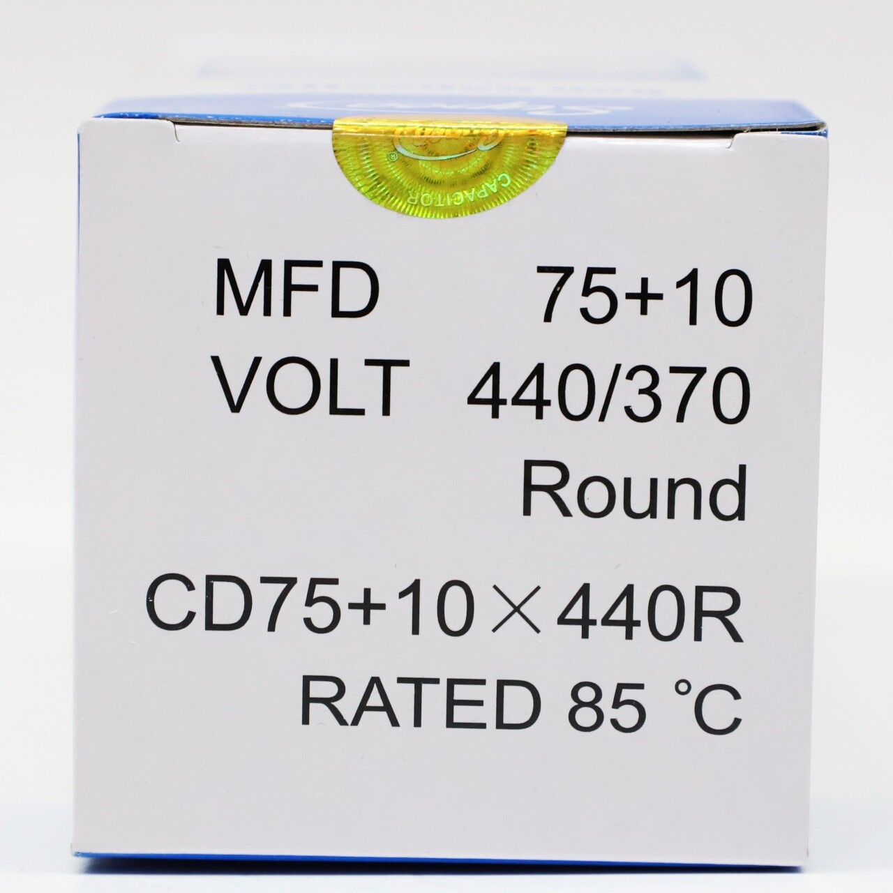 Supco CD75+10X440R HVAC Motor Round Dual Run Capacitor 75 + 10 MFD 440 Volts gallery
